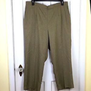 Alfred Dunner Classic Fit Pull On Pants Trousers Size 20W NWT